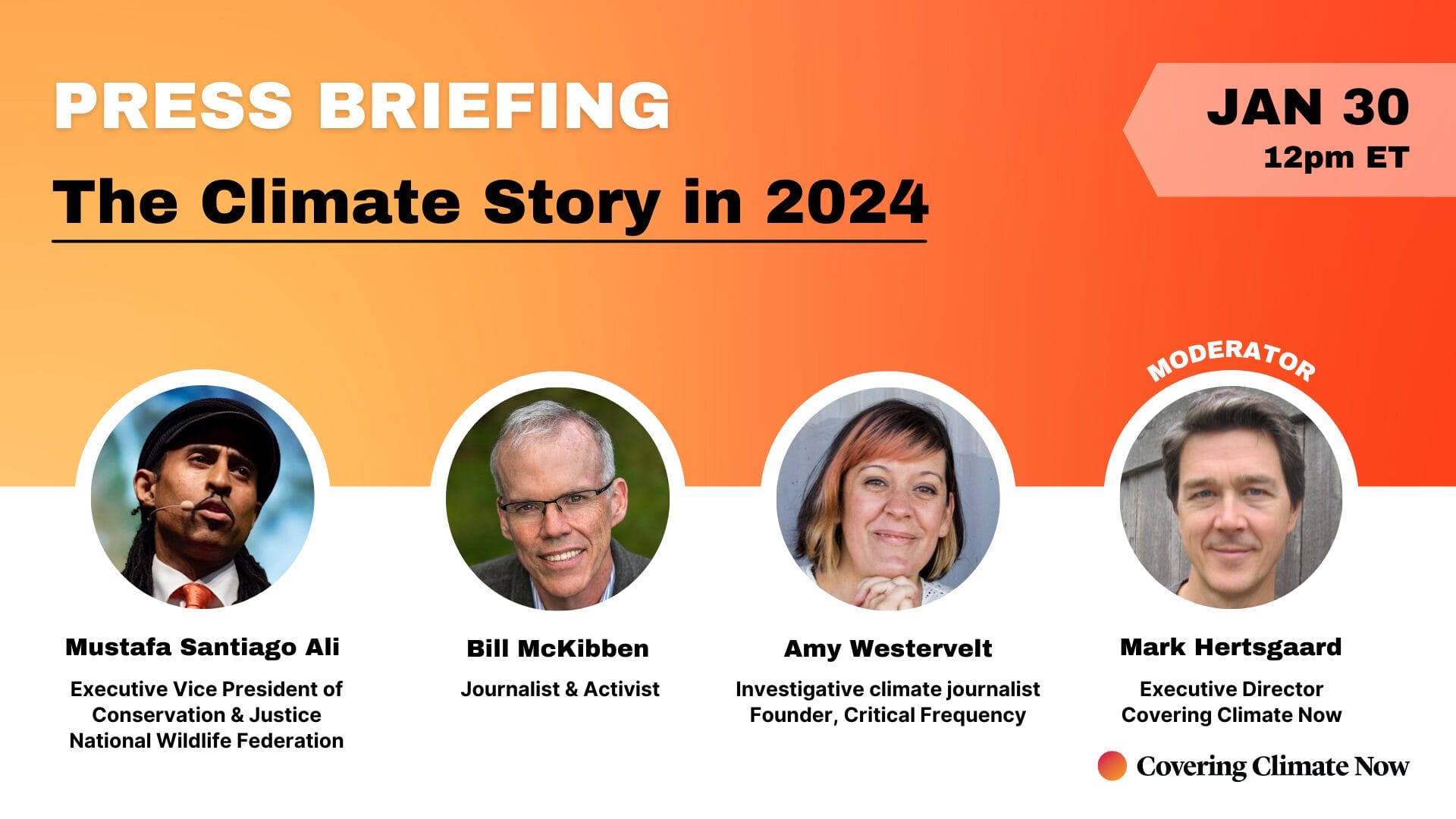 Press Briefing The Climate Story in 2024 — Covering Climate Now