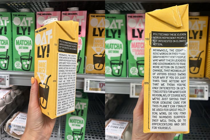 Oat Milk and The 89 Percent Project